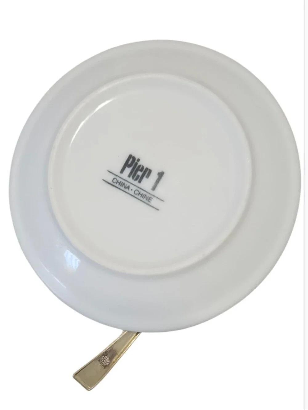 Pier 1 Demitesse Cup, Saucer & Spoon Recycled into  A Pincushion